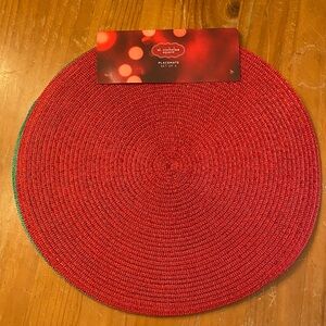 Green and Red Placemat Set